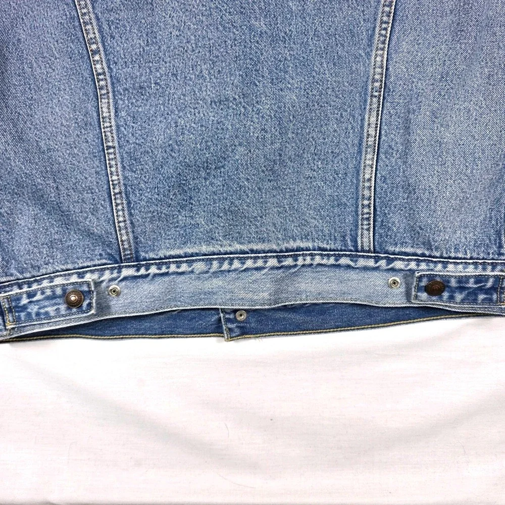 Levi's Vintage Sherpa Lined Denim Trucker Jacket Mens‎ Small Blue Jean Outerwear